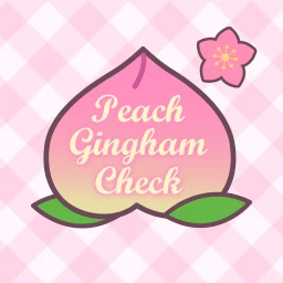 Symbol von Peach Gingham Check Theme